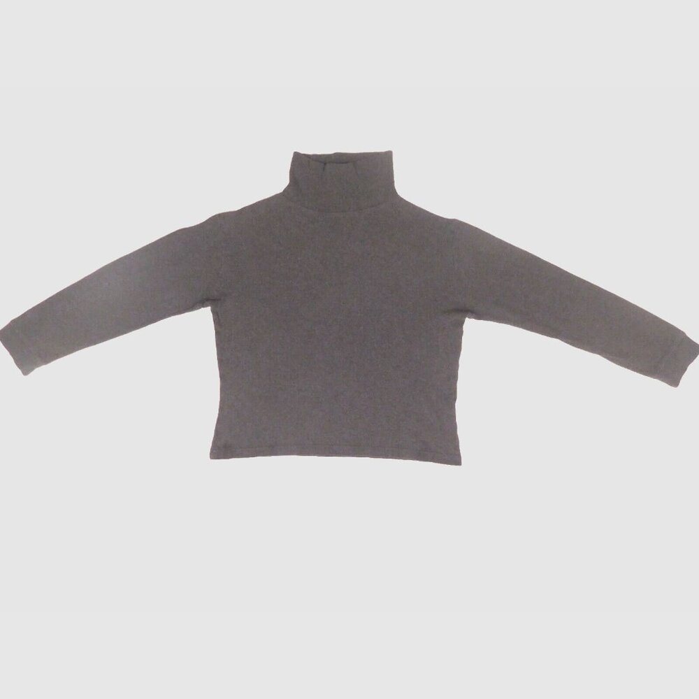 Basic Editions Turtleneck S Charcoal Gray Cotton